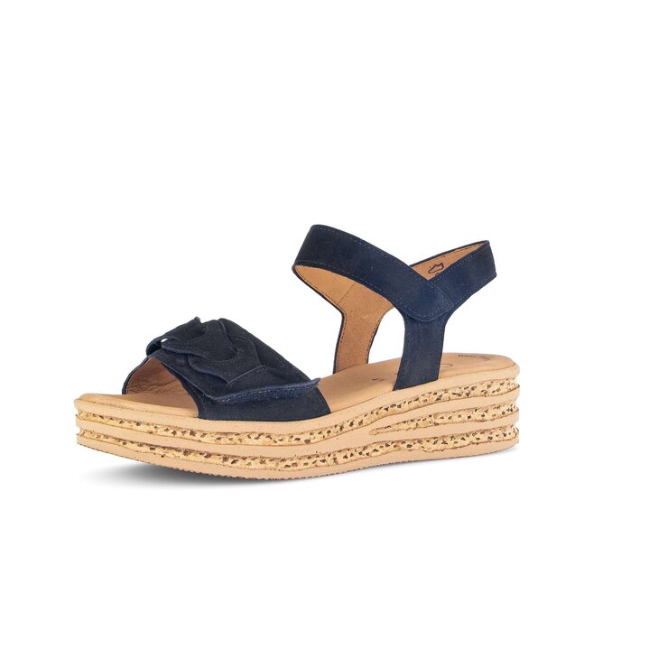 Platåsandaler blå #2