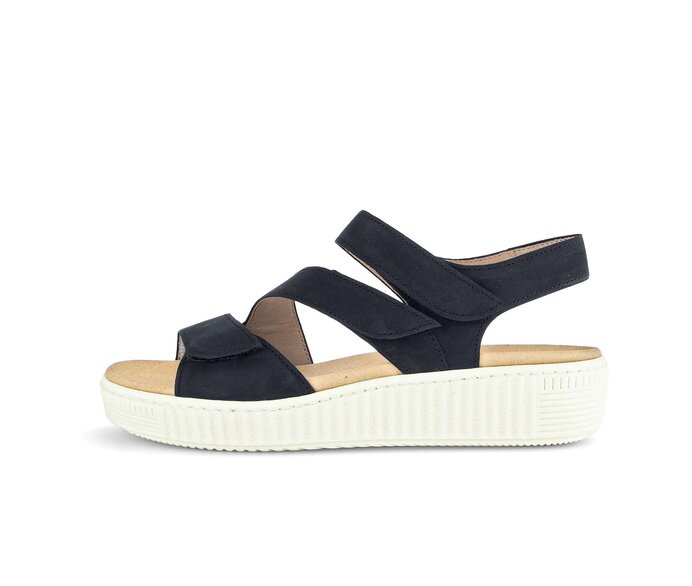 Sandale met plateauzool blauw #0