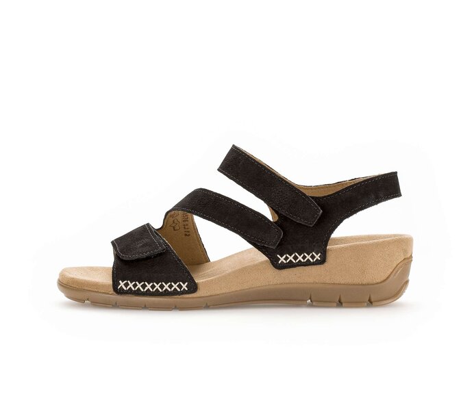Sandaleno met sleehak zwart #0