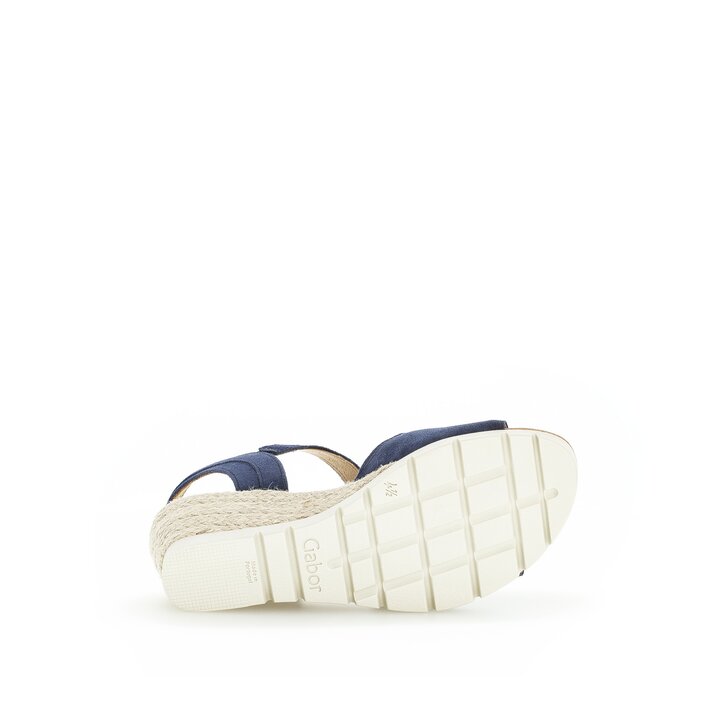 Keilsandalette blau #4