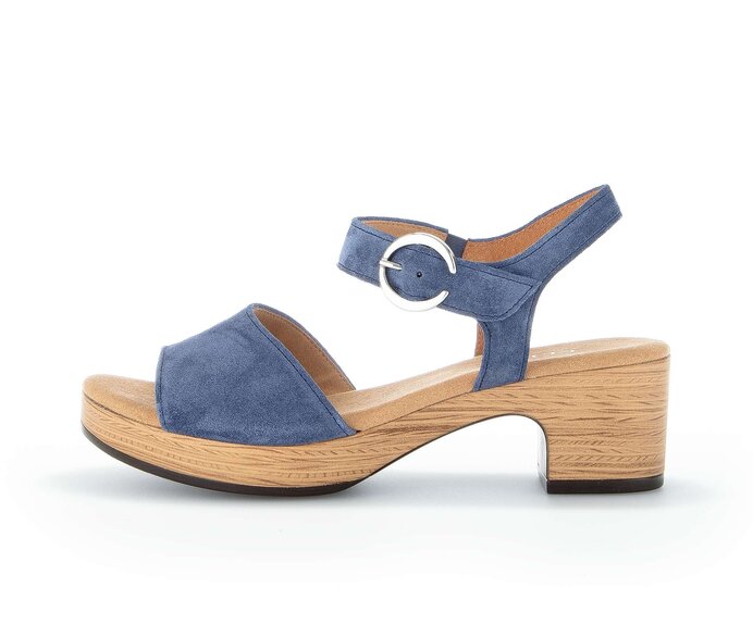 Sandale met plateauzool blauw #0