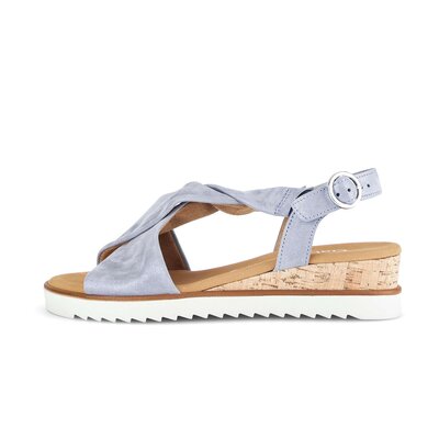 Sandale à plateforme bleu