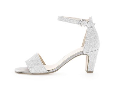 Sandalo con cinturino argento