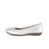 Sportliche Ballerina silber