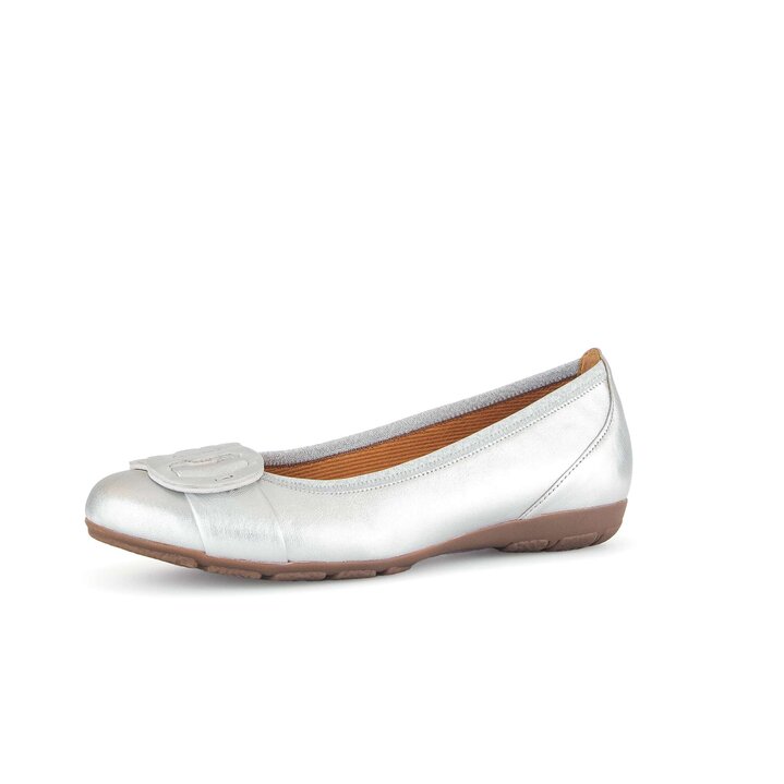 Sportliche Ballerina silber #2