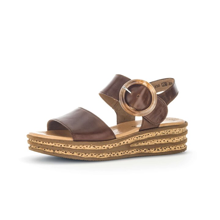 Sandalo con plateau marrone #2