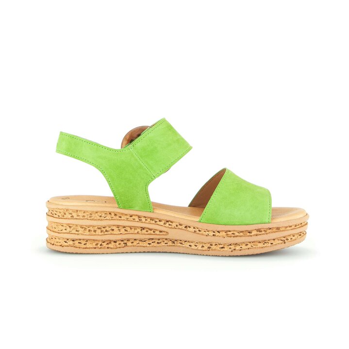 Sandale met plateauzool groen #1