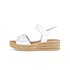 Plateau Sandale weiß