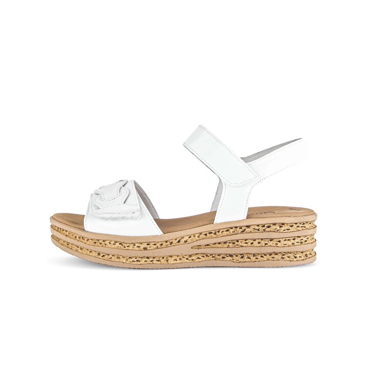 Plateau Sandale weiß #0