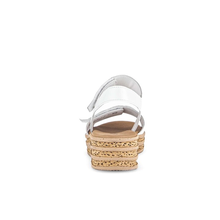Plateau Sandale weiß #3