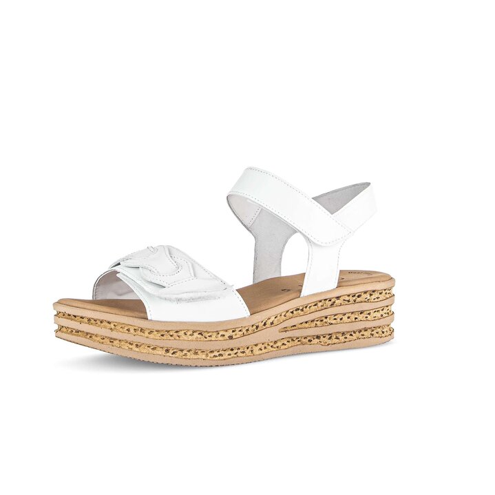 Plateau Sandale weiß #2