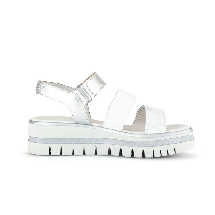 Plateau Sandale weiß #1