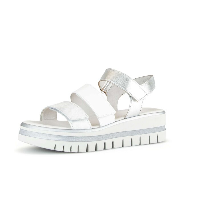 Plateau Sandale weiß #2