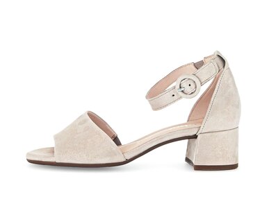 Riemchensandale beige