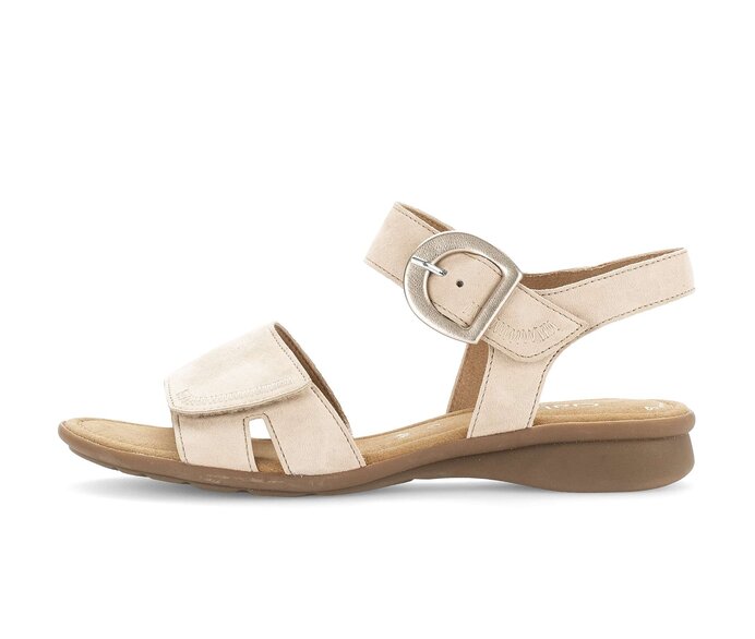 Sandal met riempjes beige #0