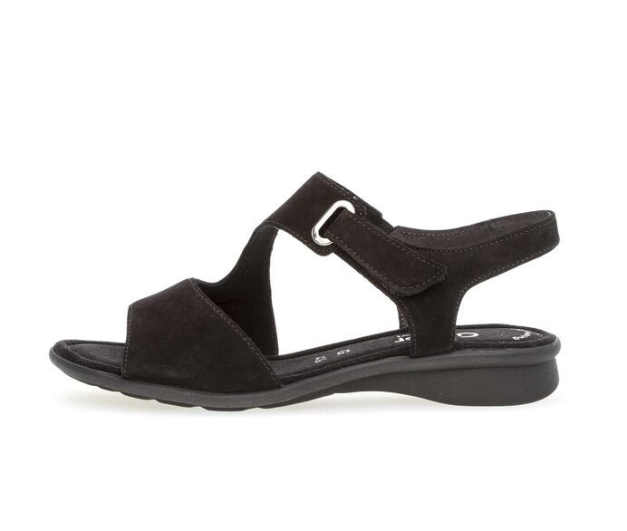 Sandal met riempjes zwart #0