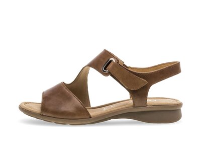 Sandalo con cinturino marrone