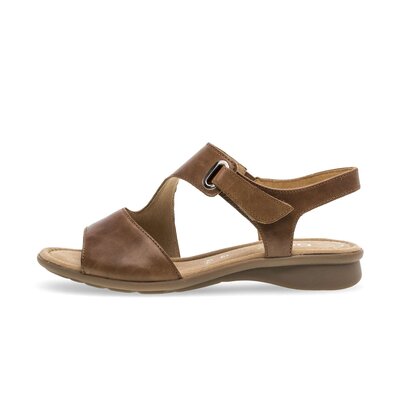 Sandal met riempjes bruin