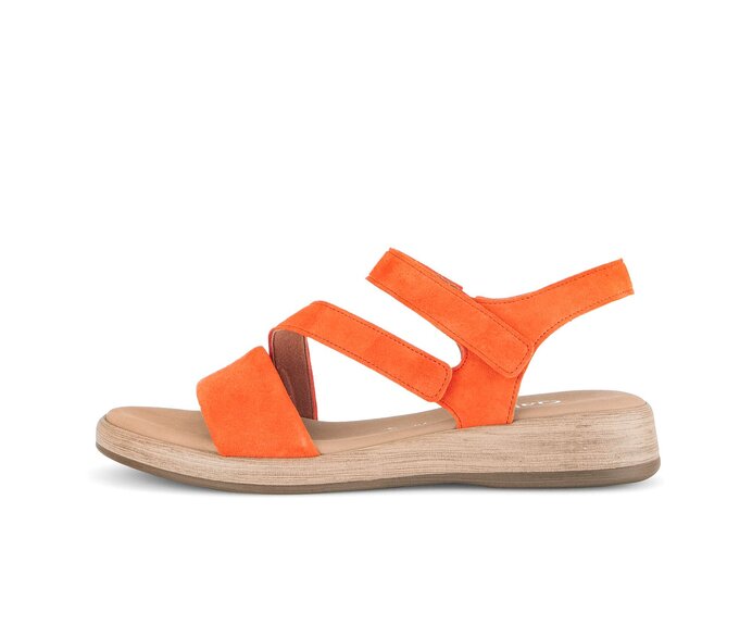 Sandal met riempjes oranje #0