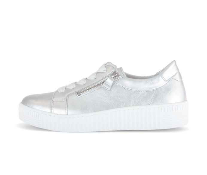 Lage sneaker zilver #0