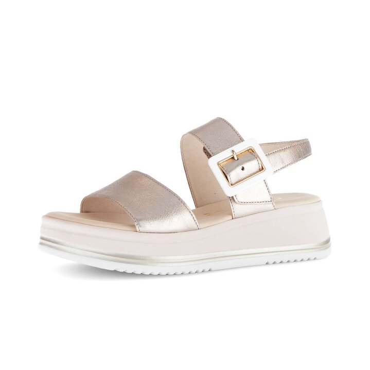 Platåsandaler guld #2