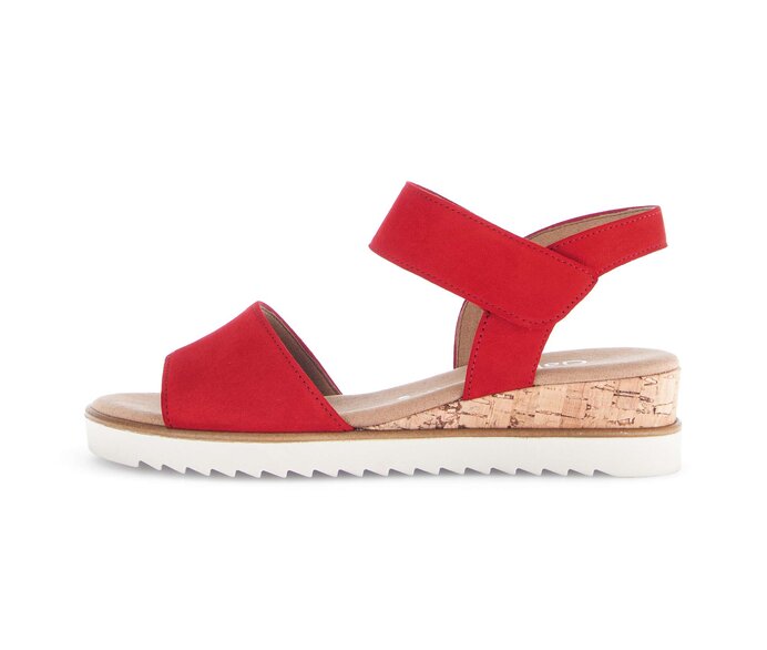 Sandal met riempjes rood #0