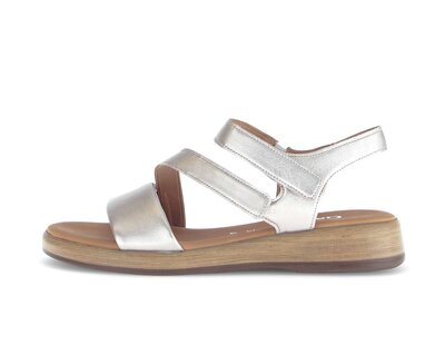 Sandalo con cinturino oro