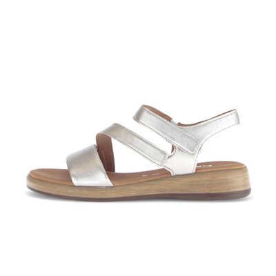 Sandalo con cinturino oro