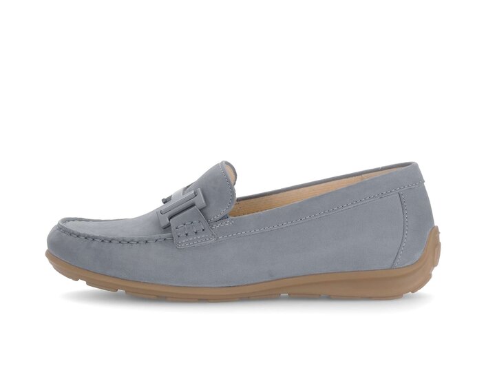 Mocassins Nubuck Bleu Gabor Femme - 2354196-bleu00