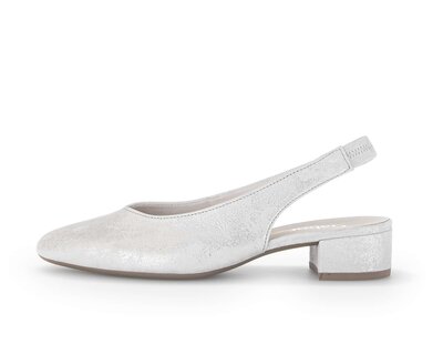 Slingback argento