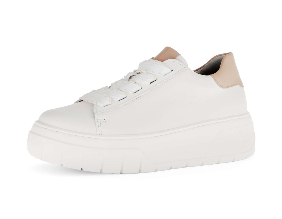 Gabor Sneaker Basse Donna 76.528 – Comode In Pelle, Larghezza Multipla H, Chiusura Lampo