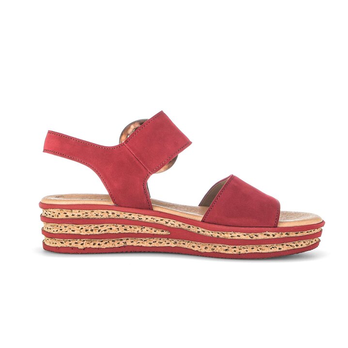 Platåsandaler röd #1