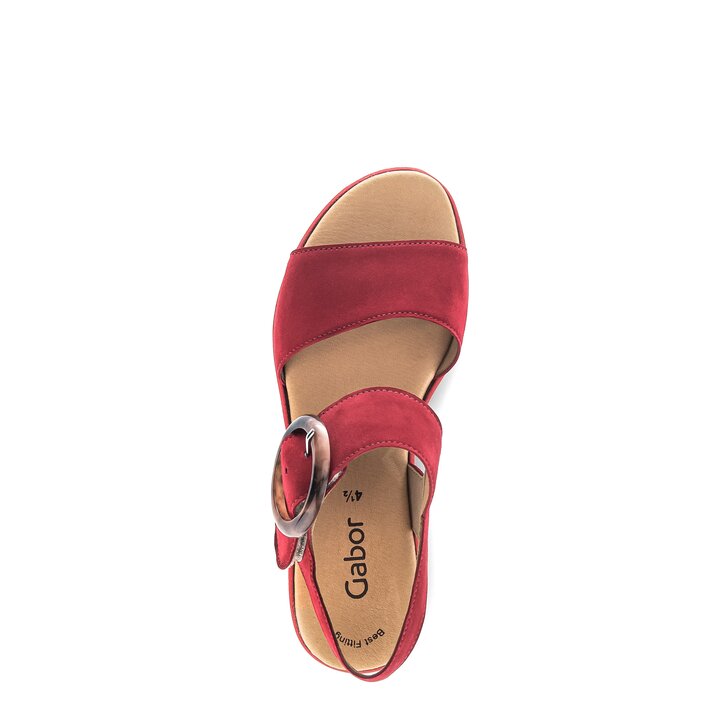 Platåsandaler röd #5
