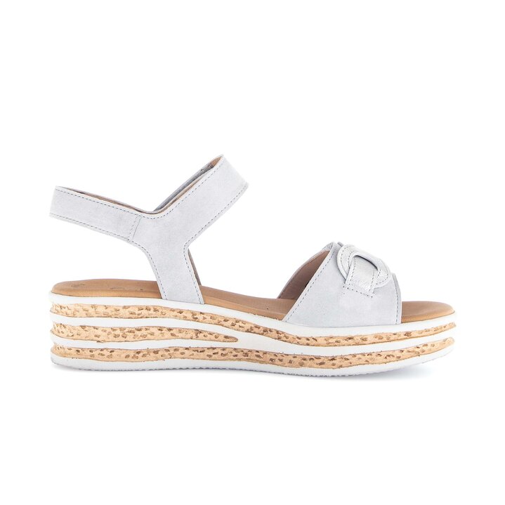 Sandale à plateforme gris #1