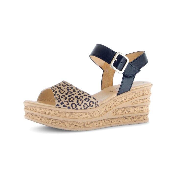 Sandales compensées beige #2