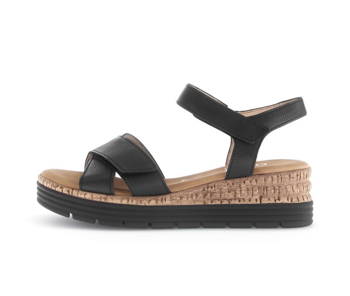 Sandal met riempjes zwart #0