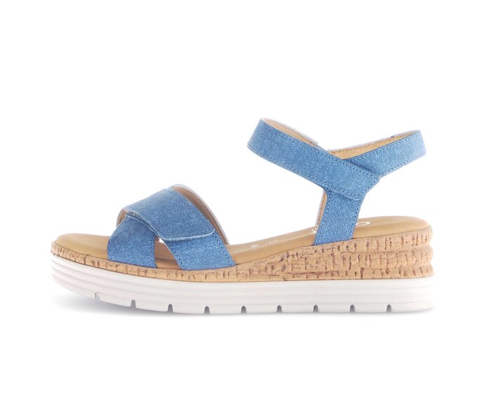 Sandal met riempjes blauw #0