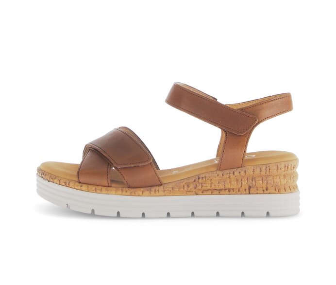 Sandal met riempjes beige #0