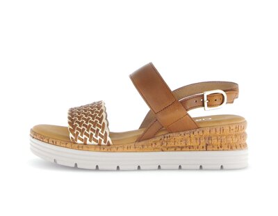 Riemchensandale braun