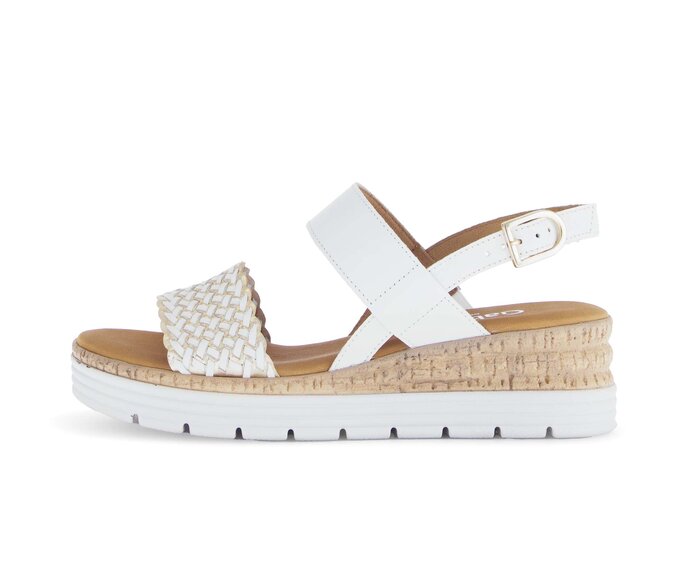 Sandal met riempjes wit #0