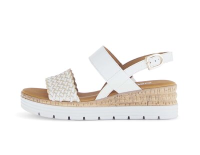 Riemchensandale weiß