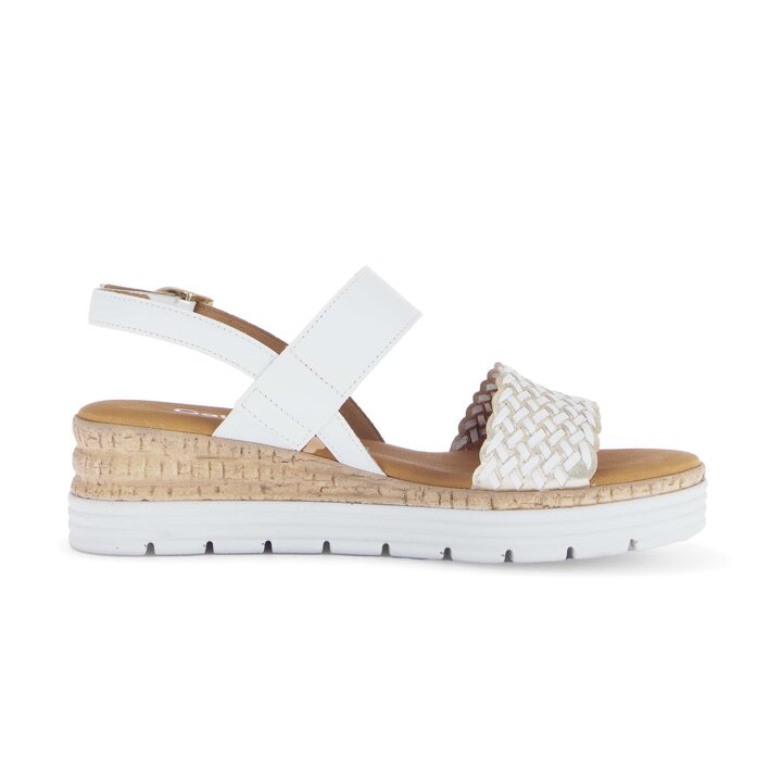 Riemchensandale weiß #1