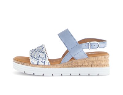 Sandalo con cinturino blu