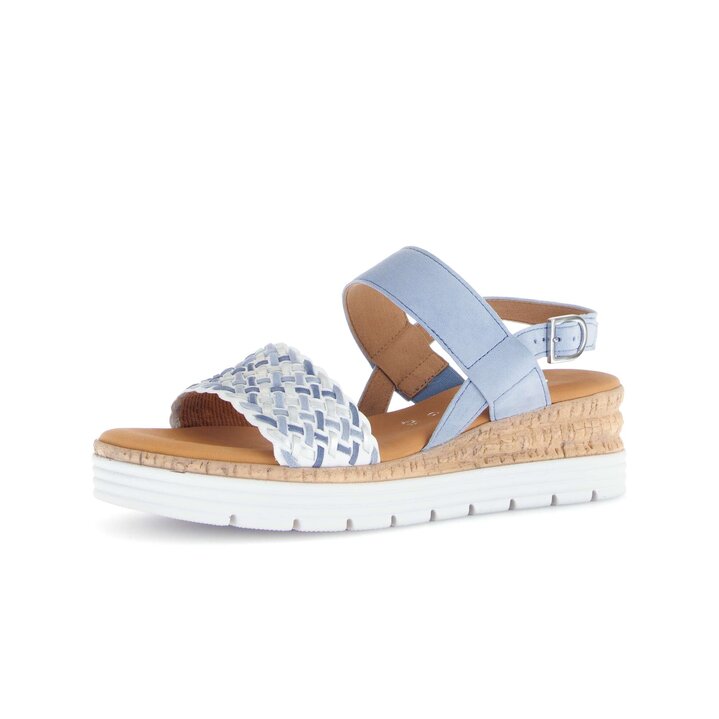 Sandalo con cinturino blu #2