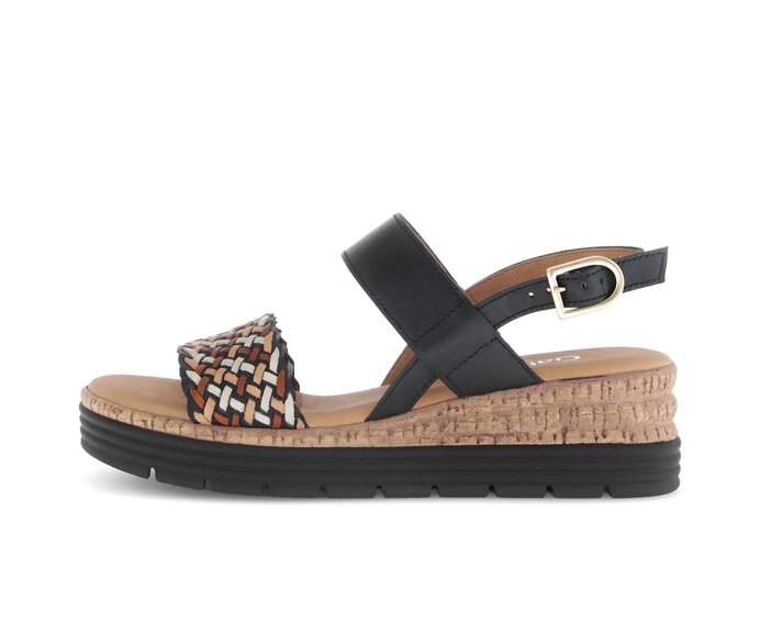 Sandal met riempjes zwart #0