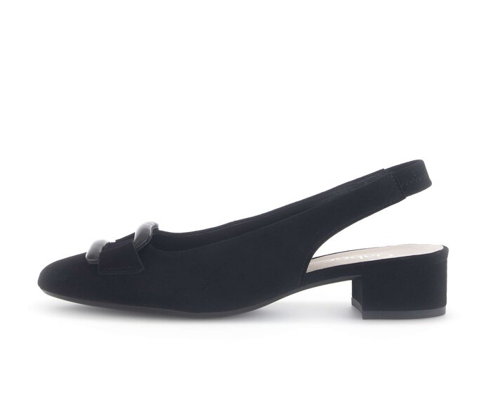 Sling-back zwart #0