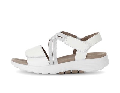 Sandalo con cinturino bianco