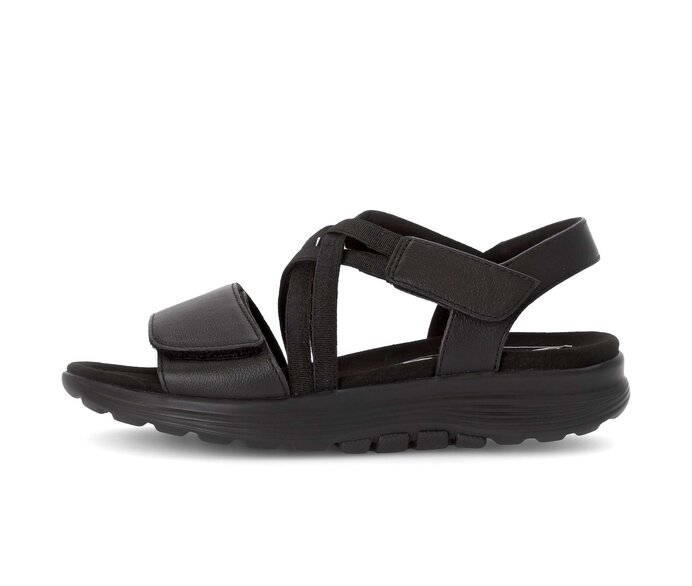 Sandal met riempjes zwart #0