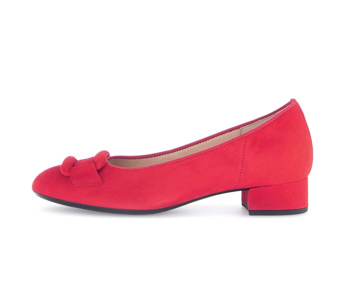 Escarpin daim rouge clearance
