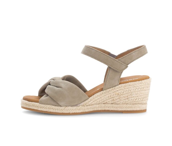 Sandaleno met sleehak groen #0